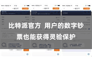 比特派官方  用户的数字钞票也能获得灵验保护