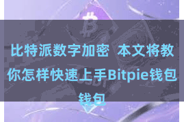比特派数字加密  本文将教你怎样快速上手Bitpie钱包